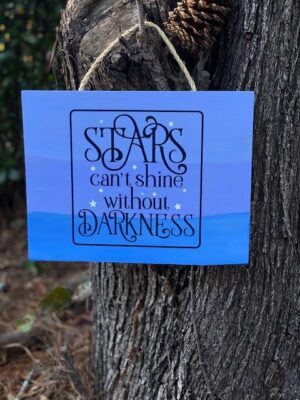 STARS...Wooden Ombre Plaque